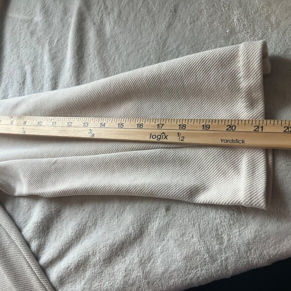 Banana Republic W Sz XS Cream Chore Coat Button-Up Jacket Twill Utility Safari - Picture 5 of 11